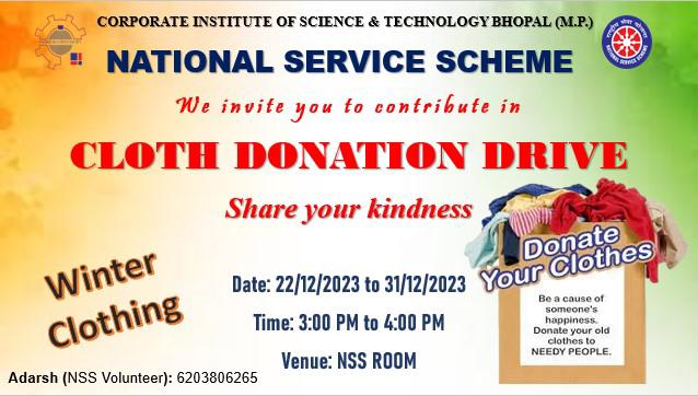 Cloth Donation Drive